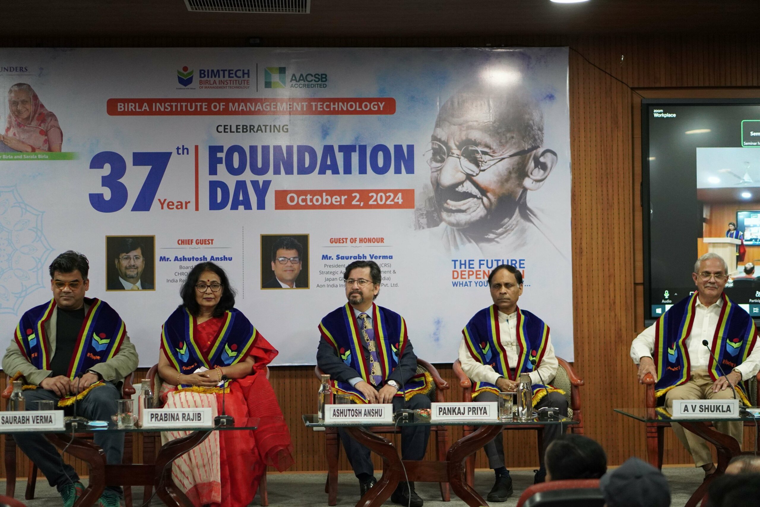 BIMTECH Launches ‘Saaksharta Abhiyaan’ Campaign on 37th Foundation Day to Mark 155th Birth Anniversary of Mahatma Gandhi